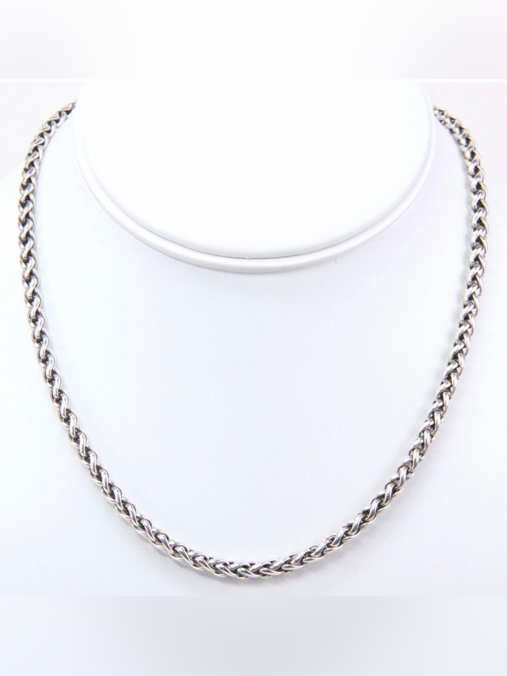 David Yurman 6MM Sterling Silver Endless Collection Wheat Chain Neckace